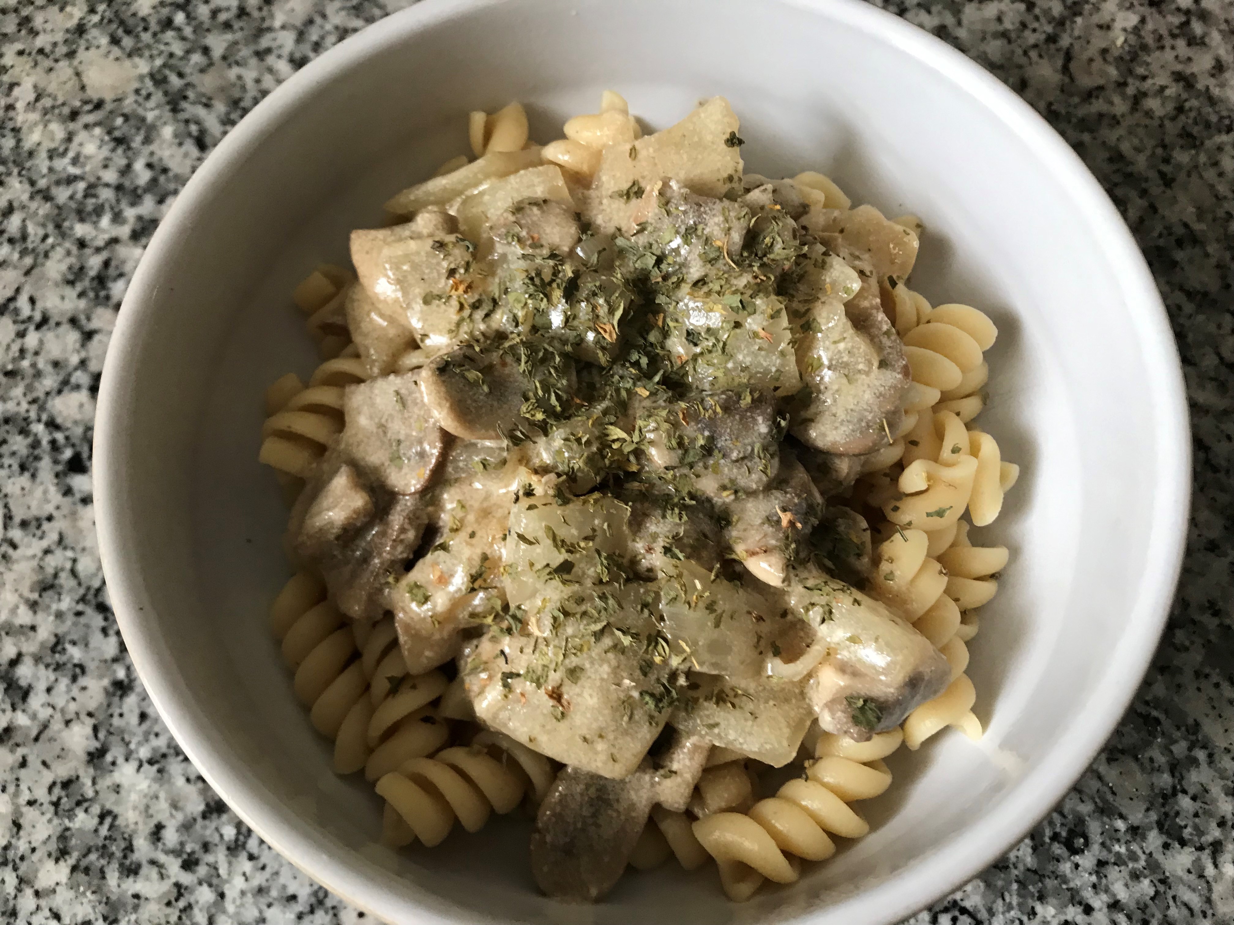 Meatless Friday Mushroom Stroganoff